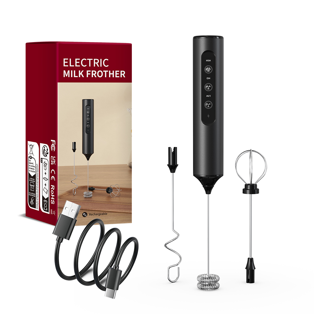 Immersion Hand Blender Set - Kabelloser Elektrischer Mini-Milchaufschäumer, Tragbarer Kaffee-Schneebesen, Eierschläger,