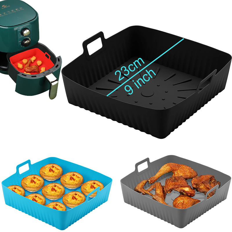Air Fryer Silicone Pot Liner - Großer 23 cm großer Air Fryer