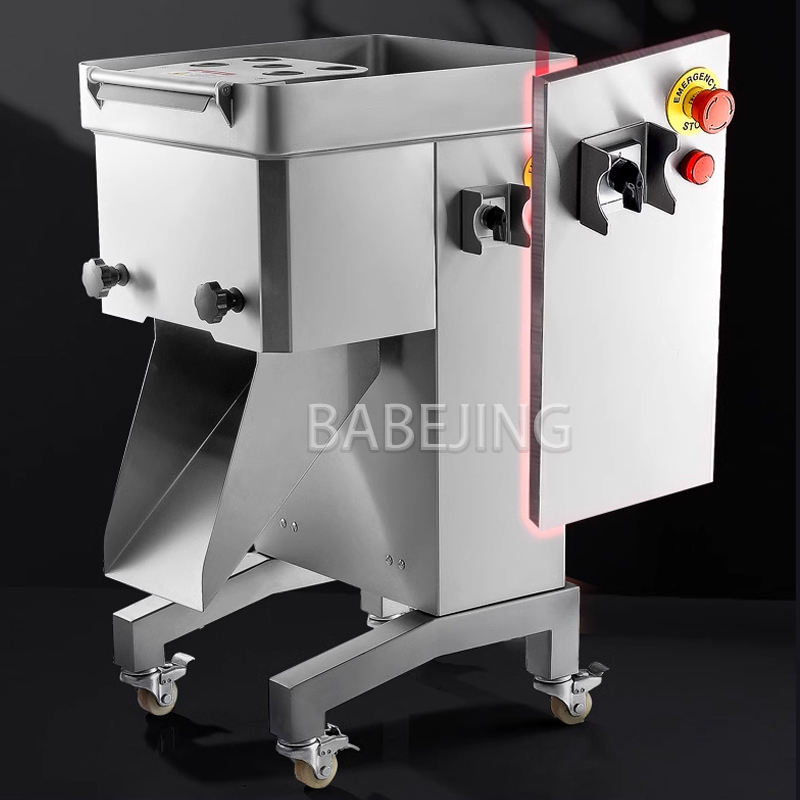 Automatic Meat Slicer Home - Elektrischer Fleischschneider mit 3mm Edelstahlklinge, automatischer