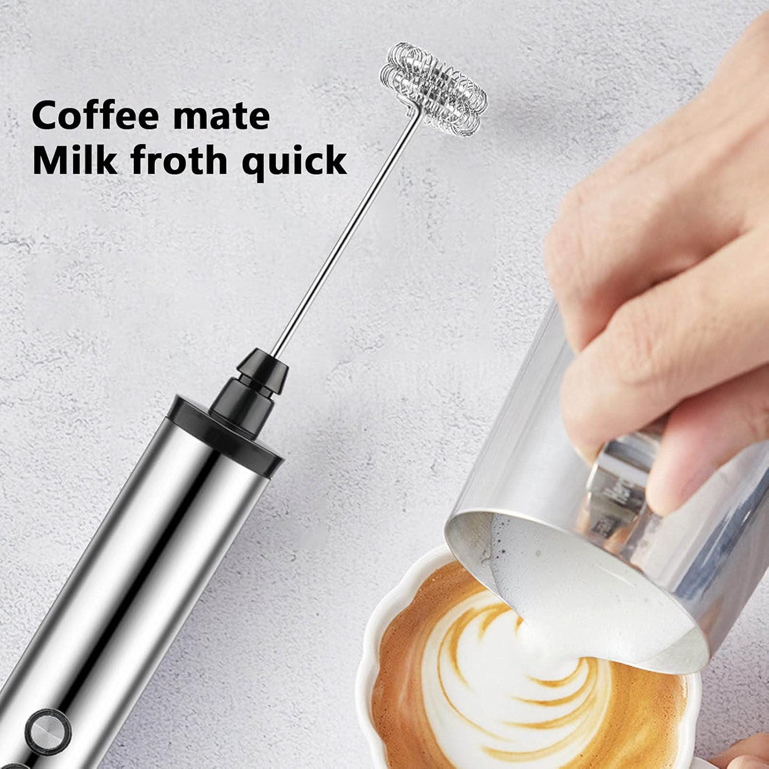 Electric Milk Frother Handheld - Magpie 3-in-1 Handmixer Elektrischer Milchaufschäumer Getränkemixer