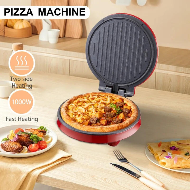Mini Waffle Maker Machine - 110V Elektrische Pizzamaschine, Doppelseitig Beheizbare Elektrische