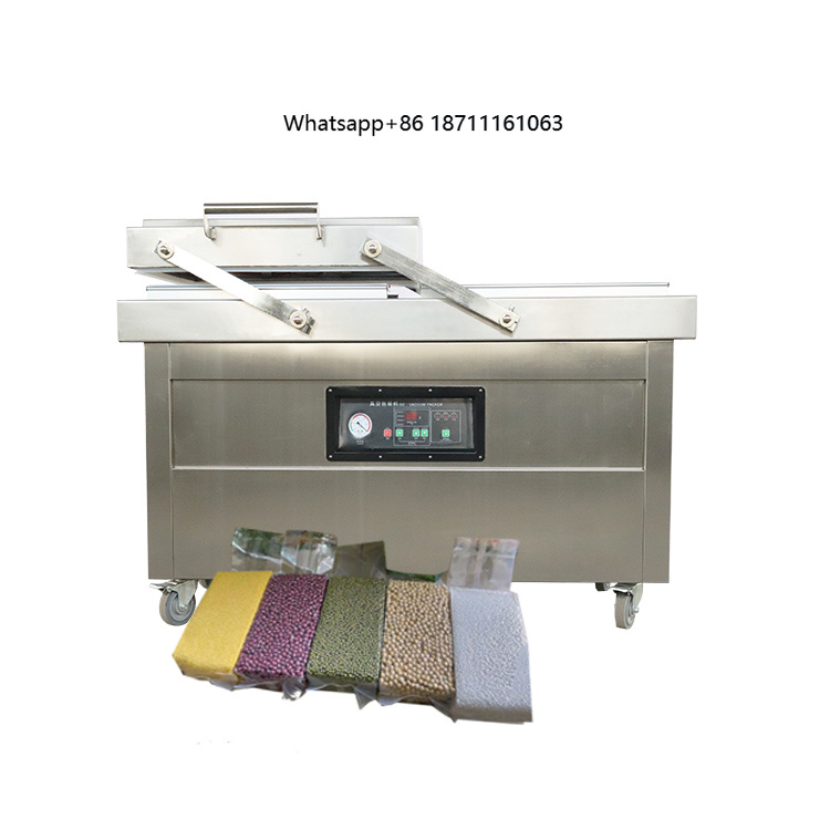 Food Vacuum Sealer Machine - Halbautomatische Lebensmittel-Tofu Doppel-Vakuum Gas-Flushing Versiegelungs- und