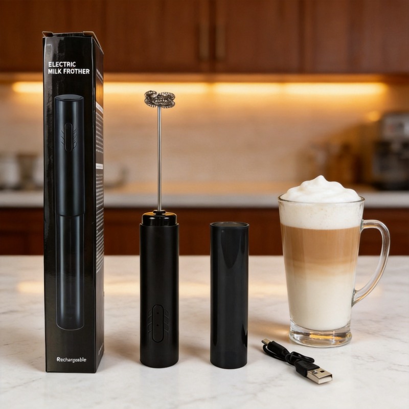 Portable Blender Usb Rechargeable - Elektrischer Milchaufschäumer, tragbarer Eiermixer, USB-aufladbarer Handmixer,
