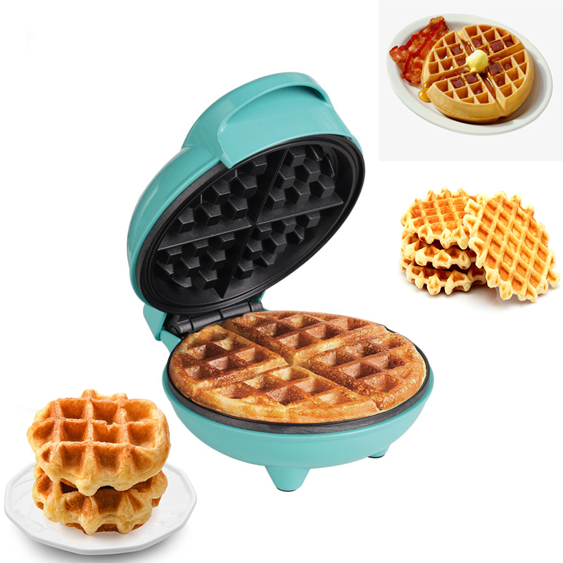 Mini Waffle Maker Machine - Mini Elektrische Tragbare Grill Waffeleisen Pfannkuchen
