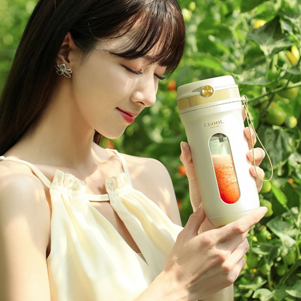 Portable Blender Usb Rechargeable - Tragbarer 4/10-Klingen-Fruchtmixer-Becher mit abnehmbarem Strohhalm, 350