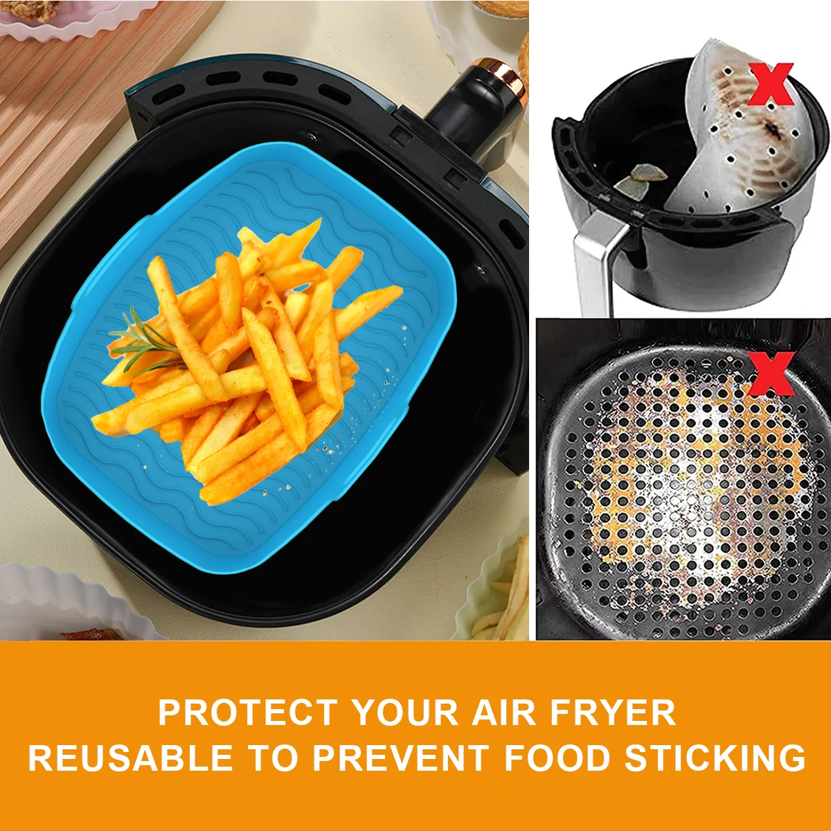 2Pcs Air Friteuse Silikon Line – Air Fryer Silicone Pot Liner Bewertung und Preis