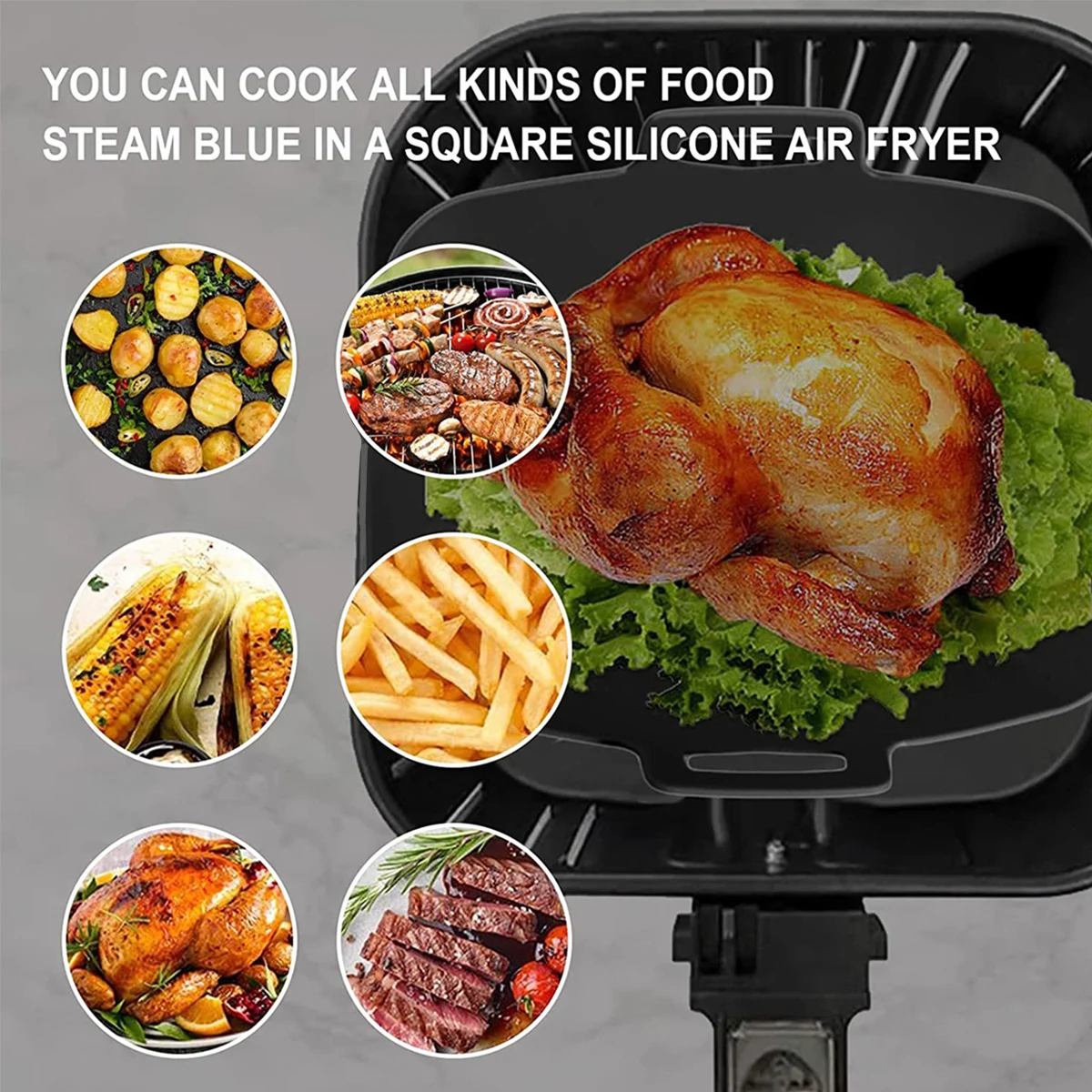 2Pcs Air Friteuse Silikon Line – Air Fryer Silicone Pot Liner Bewertung und Preis