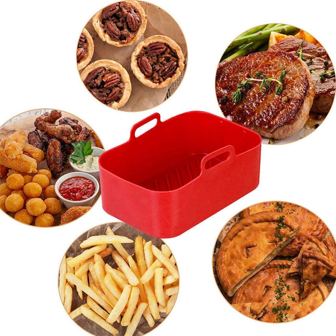 Air fryer Zubehör Luft fritte  – Air Fryer Silicone Pot Liner Bewertung und Preis