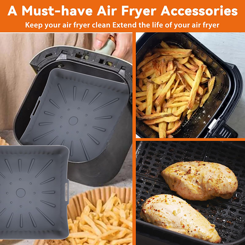 Großer 23 cm großer Air Fryer  – Air Fryer Silicone Pot Liner Bewertung und Preis