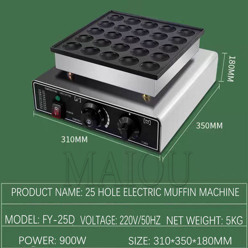 25-Loch Elektrische Pfannkuche – Mini Waffle Maker Machine Bewertung und Preis