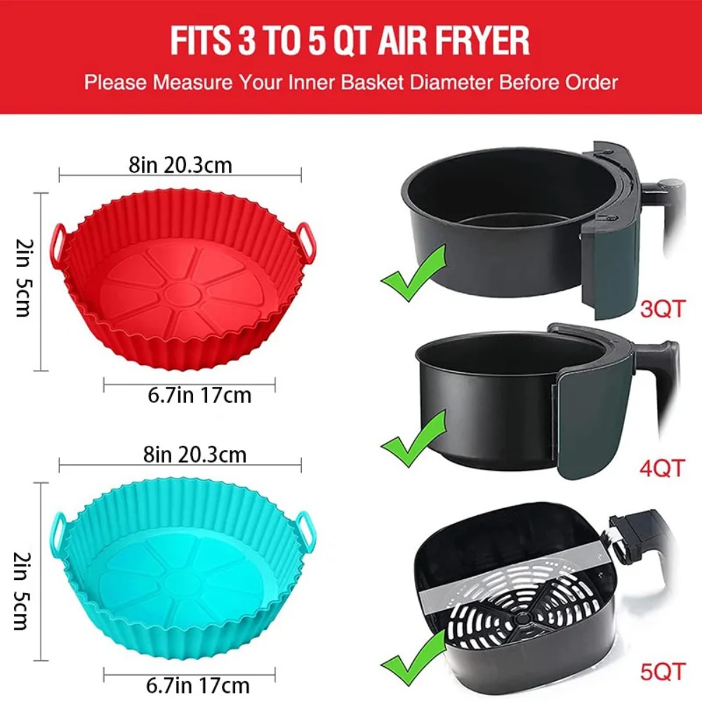 Wiederverwendbarer Silikon-Ein – Air Fryer Silicone Pot Liner Bewertung und Preis