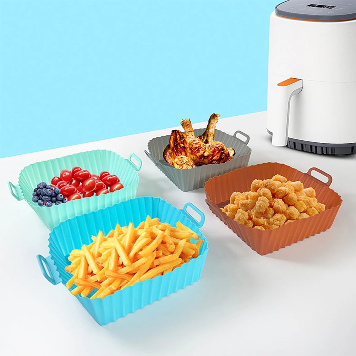 Silikon-Fritteusenform, Luftfr – Air Fryer Silicone Pot Liner Bewertung und Preis