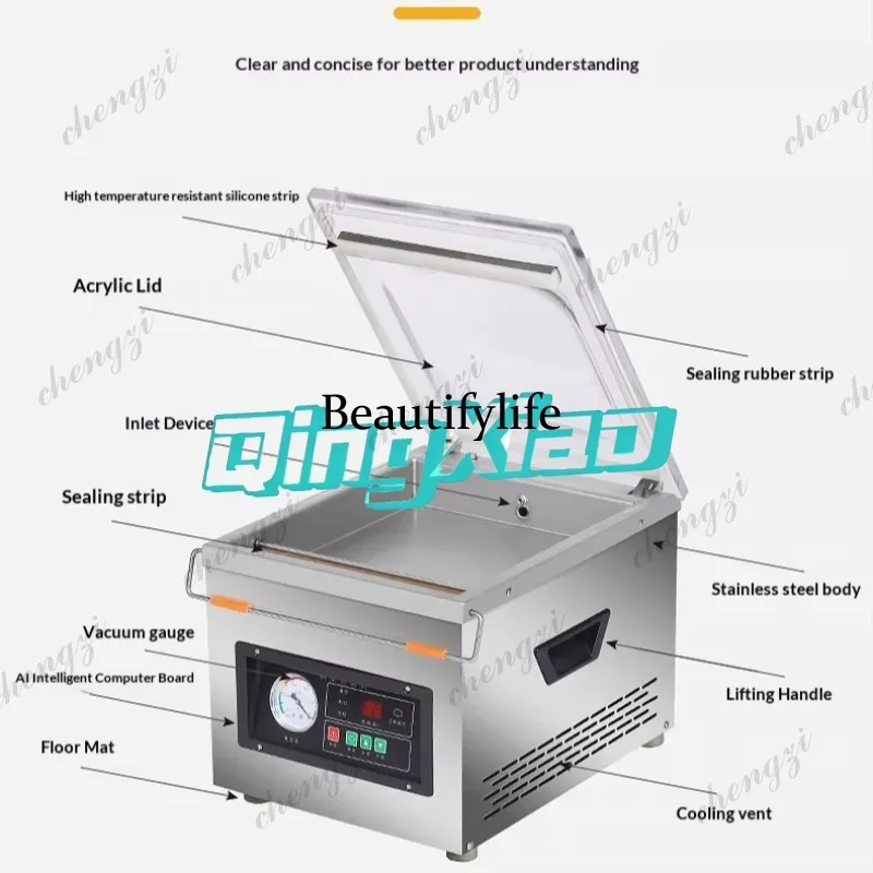 K182 Kommerzieller automatisch – Food Vacuum Sealer Machine Bewertung und Preis